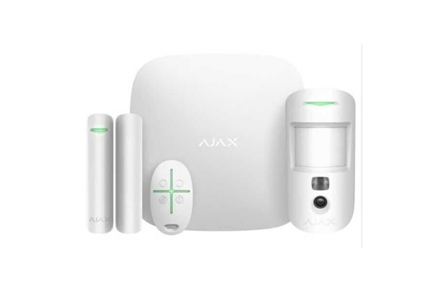 Ajax HubKit Cam / StarterKit Cam Kablosuz Alarm Kiti - BEYAZ