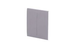 Ajax CenterButton (2-gang) Grey