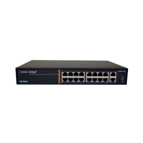 KL SW-16P2UG 250 WATT POE GÜCÜ,16 PORT POE, 2 PORT UPLINK