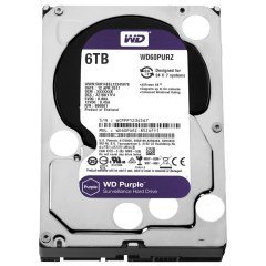 WD 6TB Purple 3.5'' 64MB Sata 6Gb/s 7/24 WD60PURZ - 3 Yıl Garantili