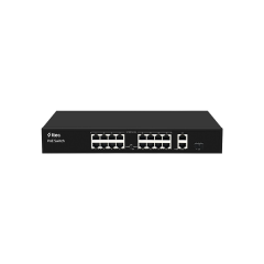 ttec 19300PG-1SFP 16 Portlu, 10/100 Fast Ethernet, Tak Çalıştır Switch, 2 Gigabit Uplink, 1 SFP, 16 Port PoE+ (300W) (TSS)