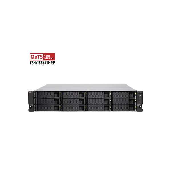 QNAP TS-h1886XU-RP-R2-D1622-32GB RAM 18 Hdd Yuvalı Rack NAS
