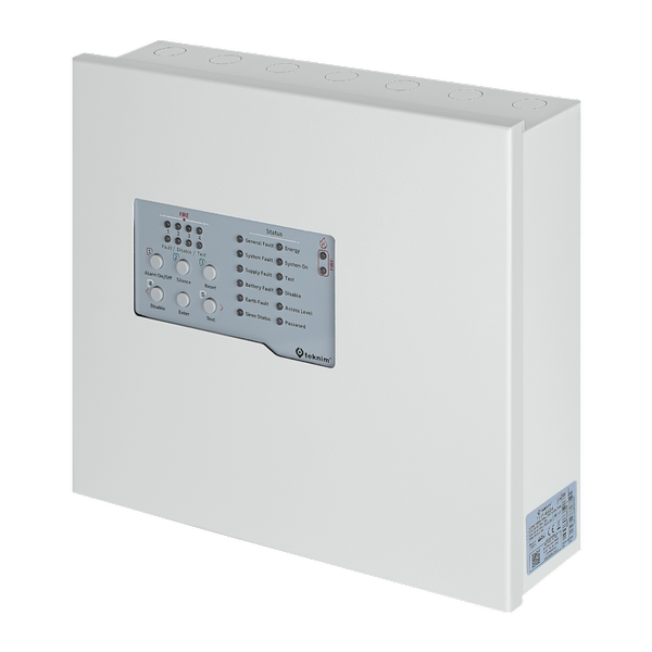Teknim TFP-4408 8 Bölgeli Konvansiyonel Yangın Alarm Paneli Metal Kasa