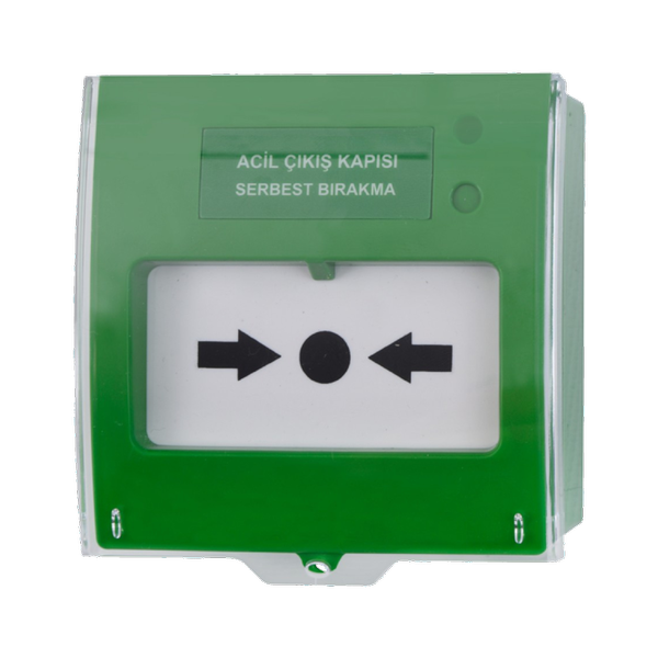 Teknim TFB-3165G Acil Çıkış Kapısı Serbest Bırakma Butonu, Yeşil