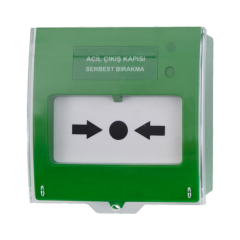 Teknim TFB-3165G Acil Çıkış Kapısı Serbest Bırakma Butonu, Yeşil