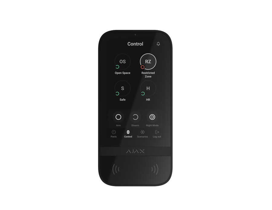 Ajax Keypad TouchScreen Çift Yönlü Kablosuz Dokunmatik Tuş Takımı