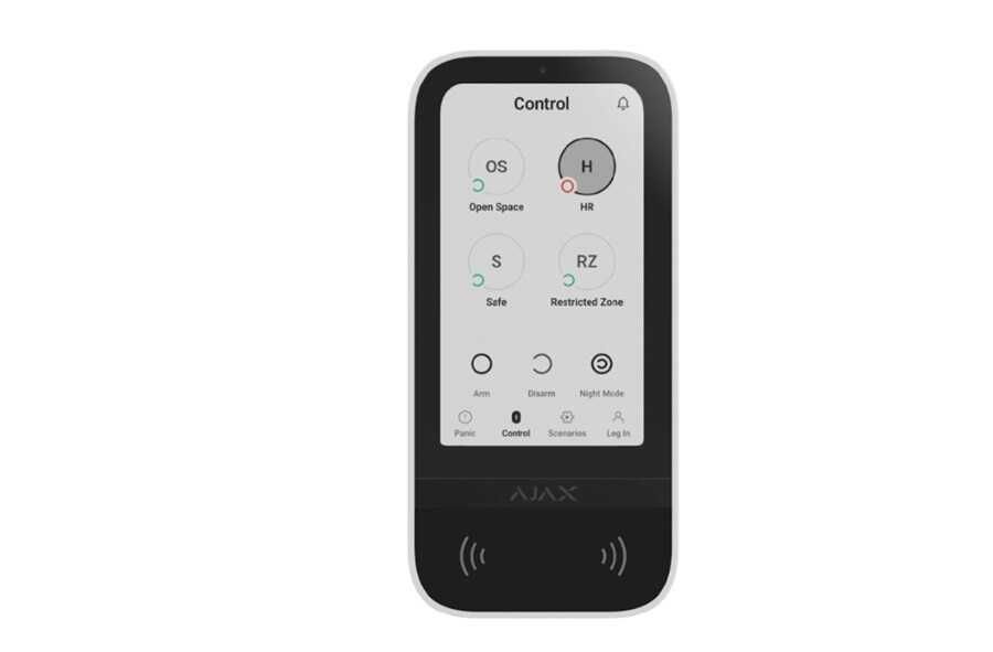 Ajax Keypad TouchScreen Kablosuz Tuştakımı - BEYAZ