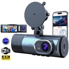 POWERMASTER PM-27086 3.16'' TFT EKRAN ÇİFT KAMERALI GPS MODÜLLÜ HD ARAÇ KAMERASI DVR (128GB DESTEKLİ)