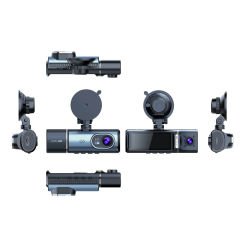 POWERMASTER PM-27086 3.16'' TFT EKRAN ÇİFT KAMERALI GPS MODÜLLÜ HD ARAÇ KAMERASI DVR (128GB DESTEKLİ)